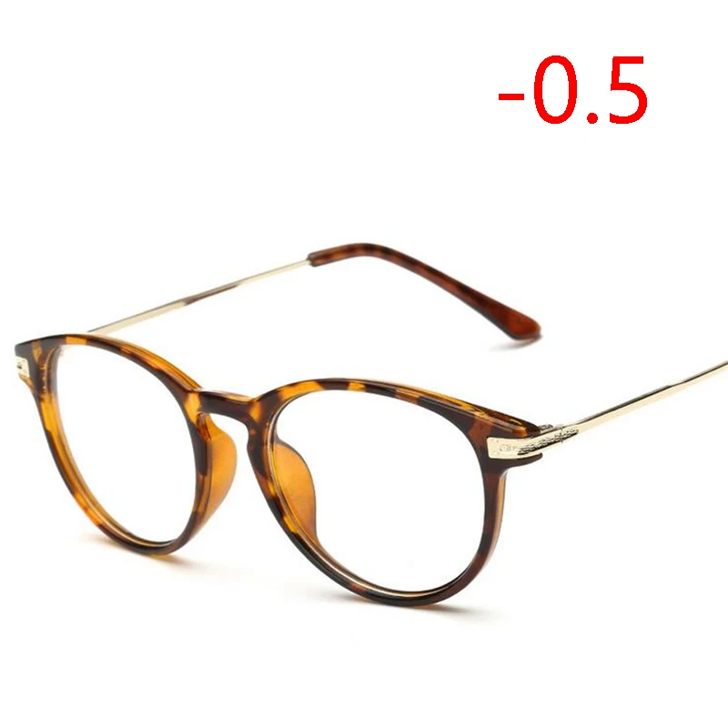 myopia 50 Ретро очки в черной оправе трендовые студенческие очки для близорукости женские мужские-100-150-200-250-300-350-400-450-500-550-600 - Цвет оправы: myopia 50