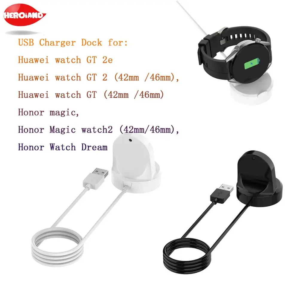 

New Chargers for Huawei Watch GT GT2e GT2 42mm 46mm Smart Watch Sport Classic Active Honor Magic 1/2 USB Cable Dock Accessories