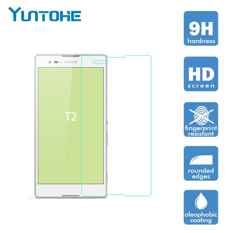 Premium 9H Tempered Glass for Sony Xperia T2 Ultra dual Screen Protector Film 10pcs/lot | Мобильные телефоны и аксессуары