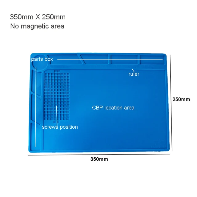 S160 Silicone Pad Desk Platform 45x30cm for Soldering Station Iron