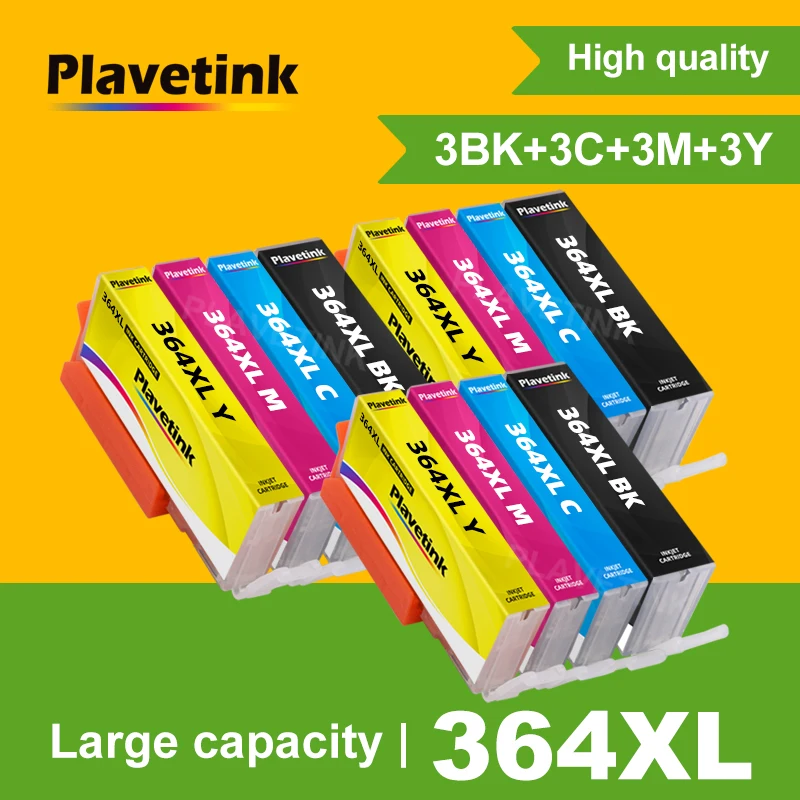 Совместимый чернильный картридж Plavetink для HP 364 XL Photosmart 5510 5515 5520 6510 B109a струйный