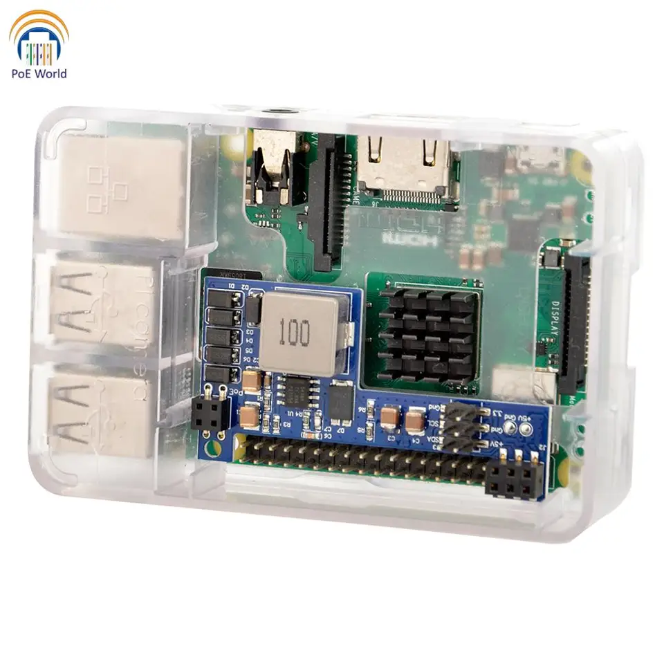 Raspberry Pi 4B 2GB 3個セット PoE付き Zestaw Raspberry Pi 4B