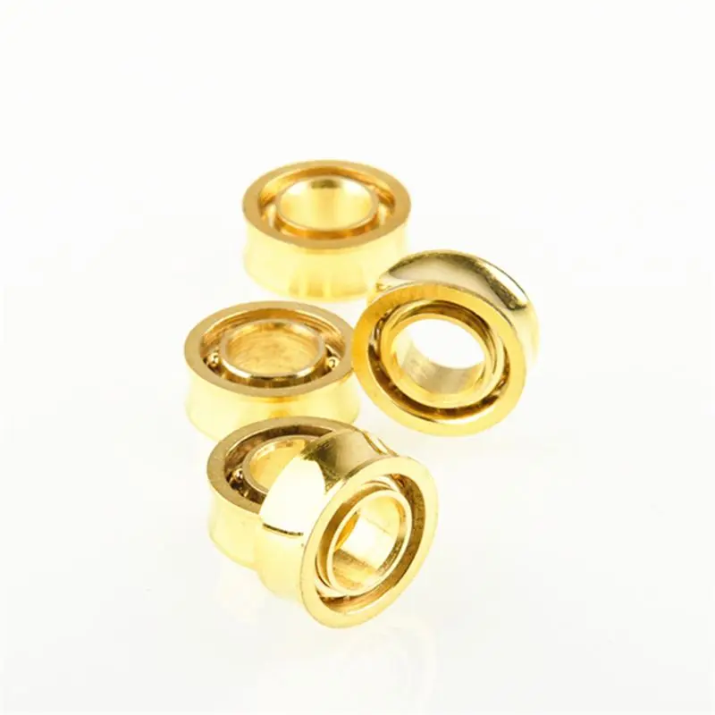 6pcs R188KK UR188 Gold Plated Bearing For Fidget Spinner Yoyos Fan D5QA