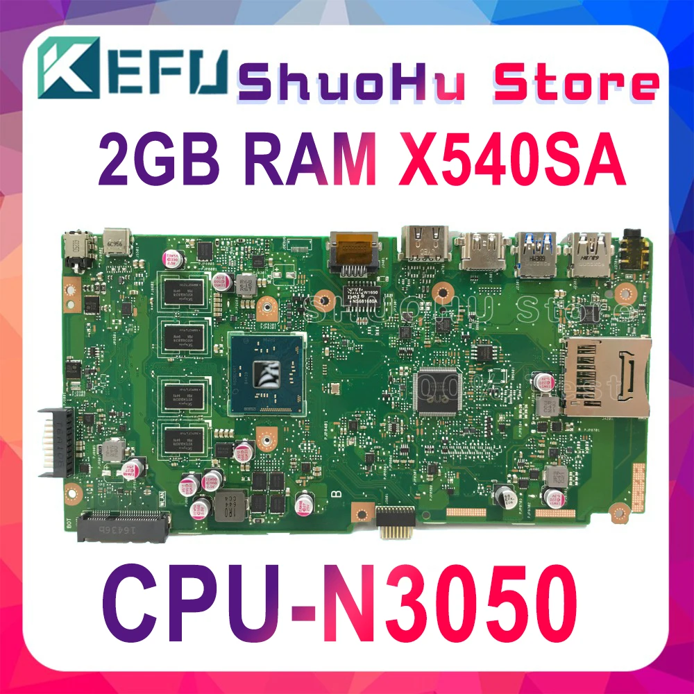 KEFU For ASUS X540SA X540S F540S CPU/N3050 2GB/Memory Laptop Motherboard Tested 100% work original Mainboard | Компьютеры и офис