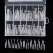 Sistema de manicura de doble forma transparente, funda completa de uña, herramientas de manicura, molde de Gel de construcción rápida