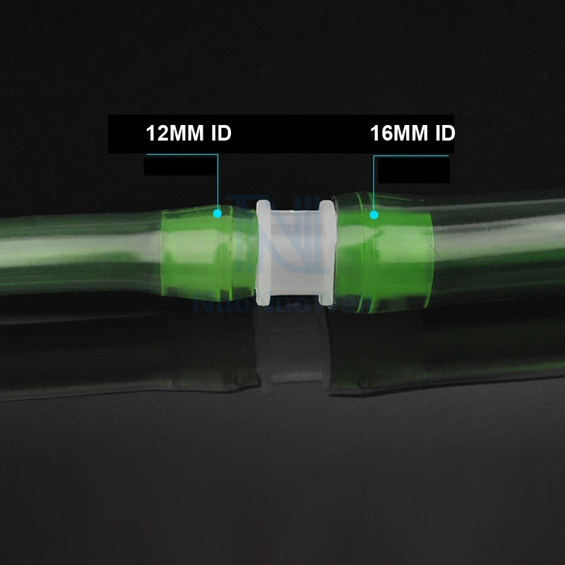 Aquarium Soft Tube Adaptor Inner Diameter 4/8/12/16/mm Pipe Straight Reduce Connector Translucent Pipe Joints