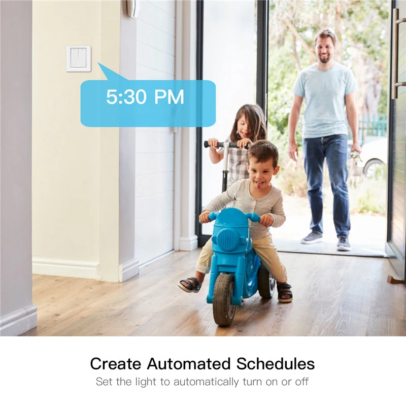  WiFi Smart Light Switch Push Button Smart Life/Tuya APP Remote Control Works with Alexa Google Home - 33015851884