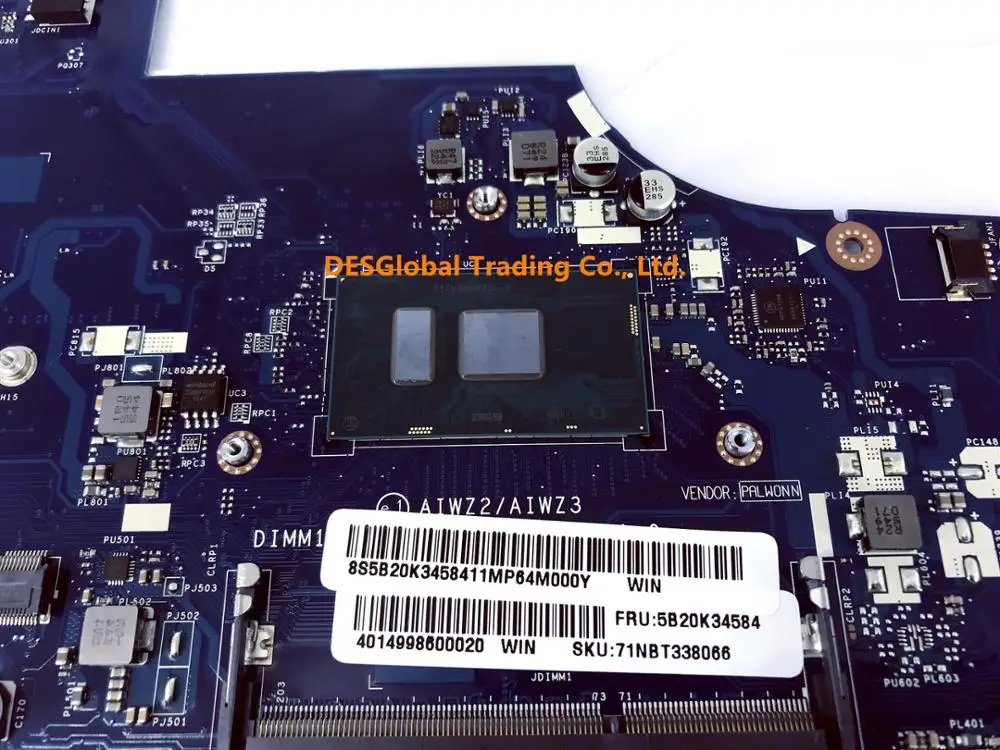 price reduction  For Lenovo 300-15ISK 500-15ISK Laptop Motherboard I7-6500U SR2EZ 5B20K34584 AIWZ2 AIWZ3 LA-C853P Ma