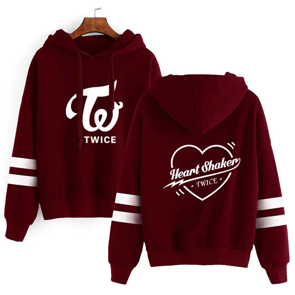 Twice Kpop Hoodies Sweatshirt Fleece Heart Shaker K Pop Hoodie Sweatshirts Pullover Long Sleeve Tracksuit Tops K Pop Clothes Hoodies Sweatshirts Aliexpress