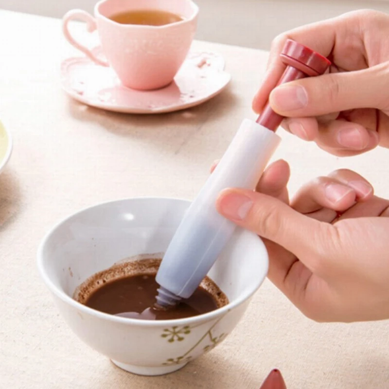 Инструменты для тортов выпечка крем-Шоколад кондитерский шприц силиконовая краска ручка для тортов силиконовая форма для печенья крем декоративные ручки K1292 F