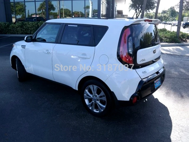 Аксессуары для Kia Soul спойлер 2010 2018 АБС пластик Неокрашенный задний на крыло крышу