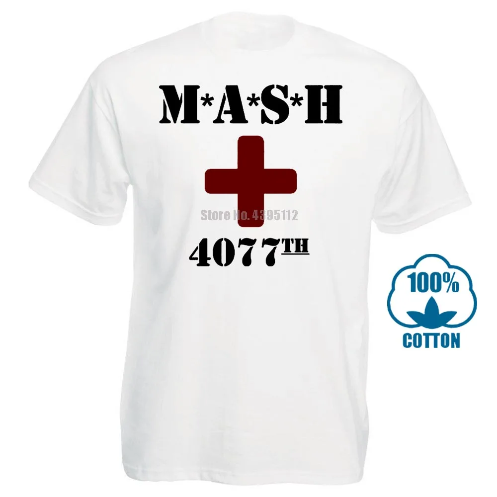 M * A S H 4077Th Mash армейская футболка 2018 летняя новая брендовая Футболка Мужская