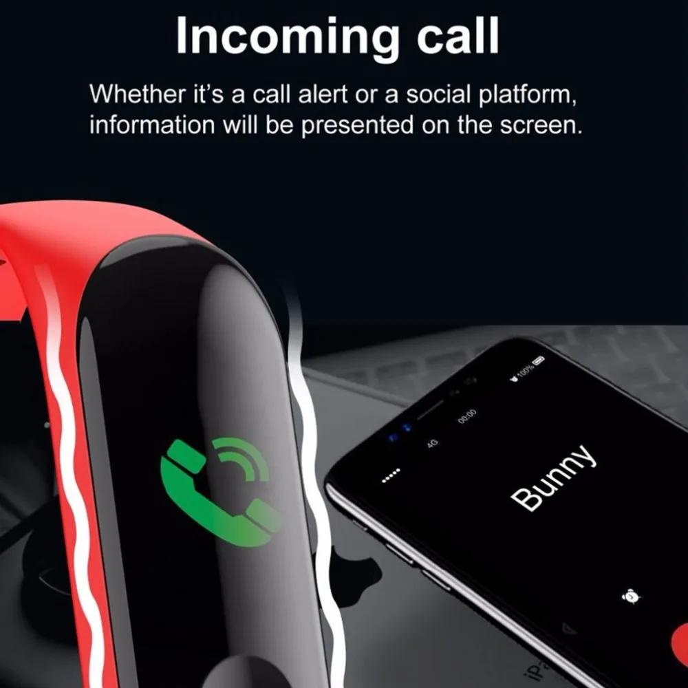 M3 Smart Wristband Bracelet Fitness Tracker Pedometer Blood Pressure Heart Rate Monitor Waterproof Wristband