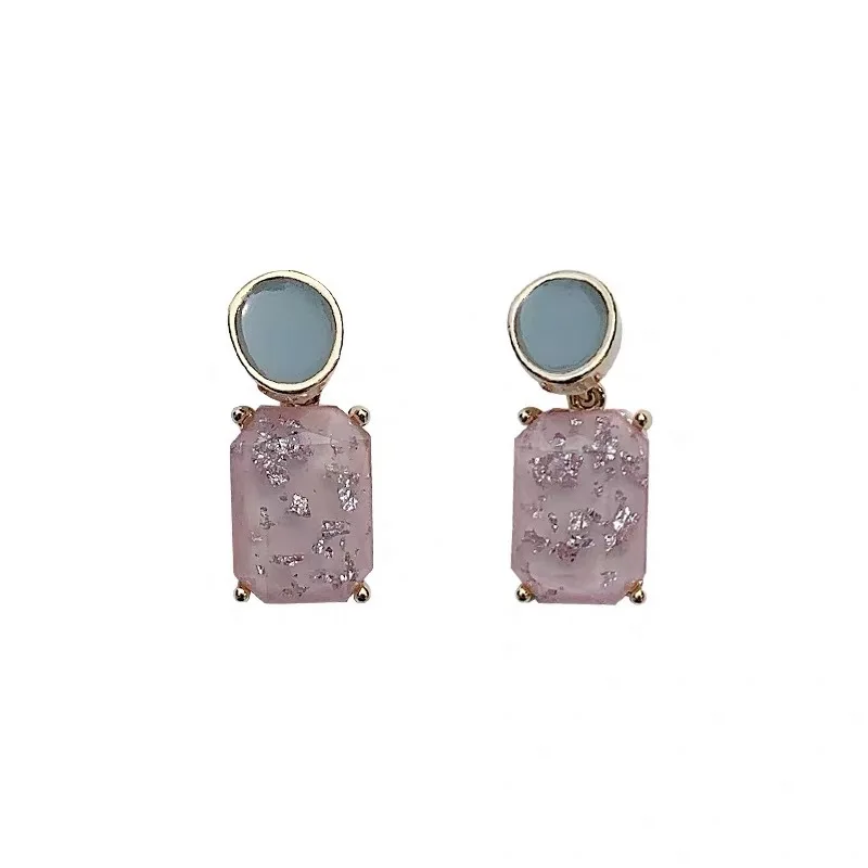 

Korea Dongdaemun Small Fresh Candy Color Acrylic Earrings Ins Simple Fashion Stud Earrings