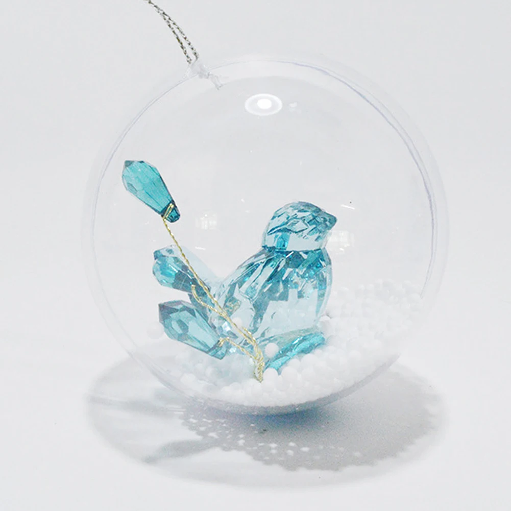 New Christmas Transparent Balls DIY Bauble Xmas Tree Decorations Ball Hanging Ornaments Home Party Decor Supplies New O11