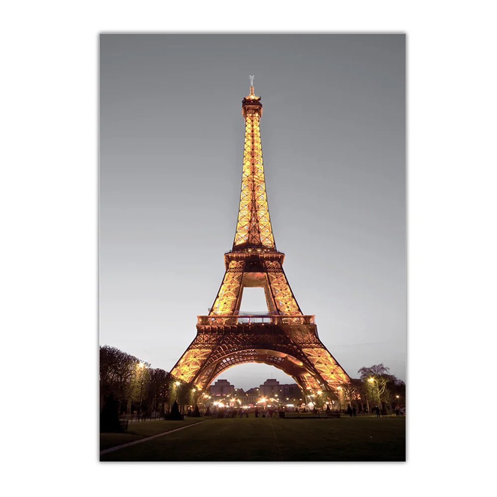 Nordic-Style-Black-White-Tower-Street-Lamp-Canvas-Painting-Modern-City-Building-Combination-Posters-Living-Room (1)