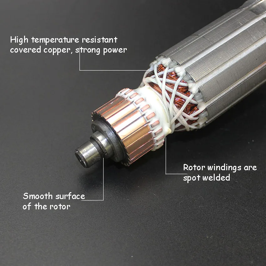Угол ротор дробилки части арматуры двигателя ротора Замена медного сердечника статора подшипник аксессуары