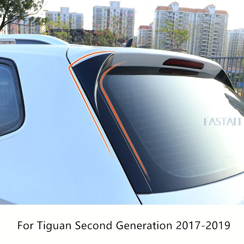 Для Tiguan второго поколения- Декоративные наклейки для багажника, накладка на заднее лобовое стекло, украшение для автомобиля