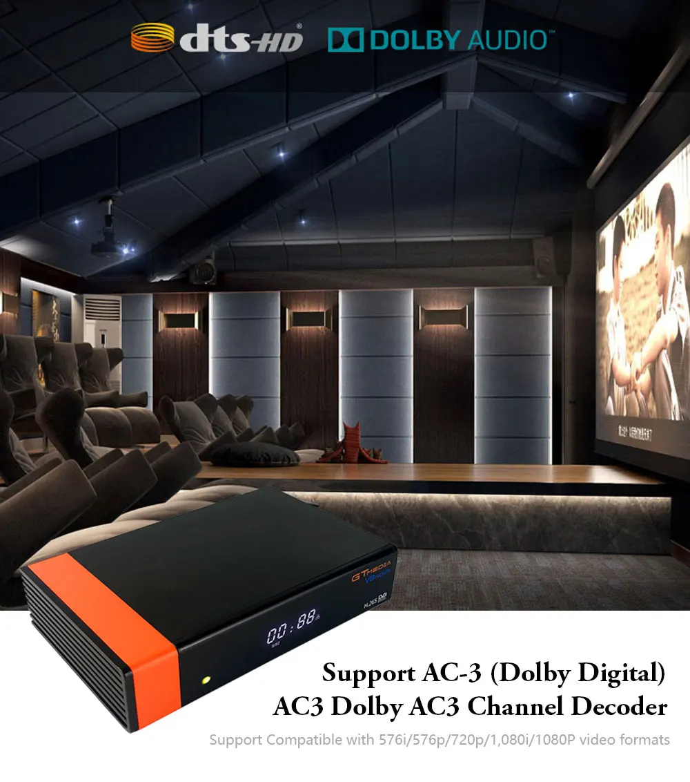 GT медиа V8 Nova DVB-S2 Freesat V7s hd спутниковый ресивер H.265 встроенный wifi+ 2 года Европа Испания CCcam Новая версия V8 супер