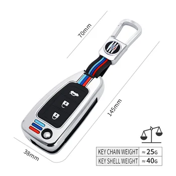 Custodia per chiave auto in lega di zinco per Nissan Qashqai J11 Xtrail Murano MAXIMA ALTIMA Juke Micra Tiida Pulsar2014-2018 portachiavi - Custodia per chiave auto in lega di zinco per Nissan Qashqai J11 Xtrail Murano MAXIMA