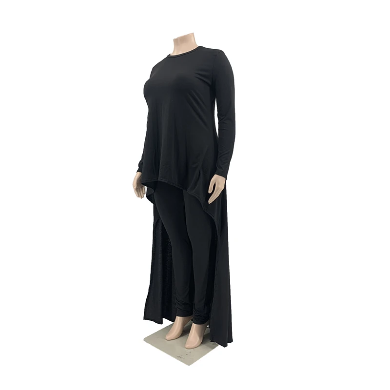 Conjuntos de Roupas Superior e Calças Haoohu Femininas Manga Longa Magras 2 Peça Define Streetwear Grandes Roupas 5xl Urbano Casual 24 Cheap Plus size Conjuntos