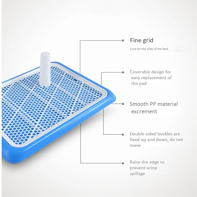 

Training Pads Toilet For Puppies And Small Pets, Square Pet Training Toilet With Tray For Small Dogs Potty Trainer Indoor Small