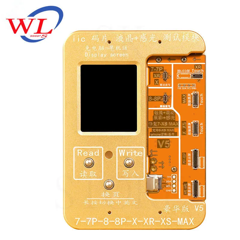 

WL V5 LCD Digitizer Touch Screen Light Sensor Repair Machine for iPhone 8/8P/X XS MAX Assembly Photosensitive Repair Data Backup