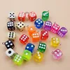 10 Pc Transparent Dice Charms DIY Earring Pendants 14mm Miniature Figurines Resin Craft Resin Cabochon Charms Making Accessories ► Photo 3/4