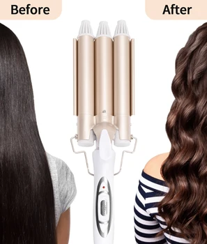 Professional Curling Iron Ceramic Triple Barrel Electric Irons Curlers Hair Styler Waver Styling Hair Curler Triple Barrels Tool