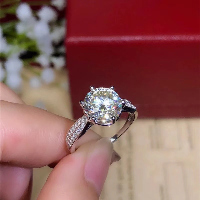 Ювелирные изделия CoLife Moissanite обручальное кольцо 1ct 2ct 3ct D Цвет VVS1 ранг Mossanite