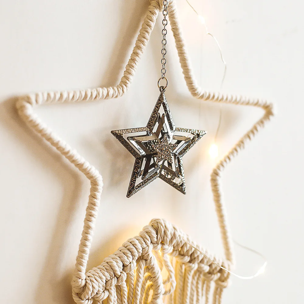 2020 Nordic Star Decoration Macrame Tapestry Wall Hanging Bohemian Handmade Knitted Wall Accents Tapestries Art Boho Home Decor 2020 Nordic Star Decoration Macrame Tapestry Wall Hanging Bohemian Handmade Knitted Wall Accents Tapestries Art Boho Home Decor
