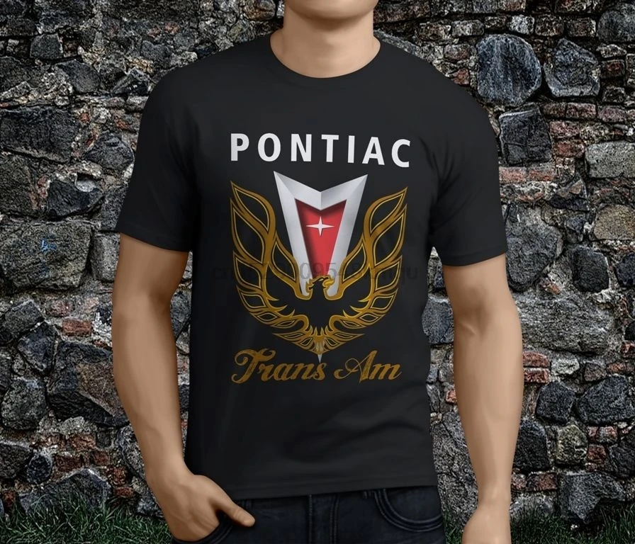 Новая популярная футболка PONTIAC Trans Am Firebird Racing Muscle Car черного цвета S-3XL Удобная
