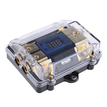 

Durable 100A 2Way Audio Fuse Block Digital Power Distribution Holder Gold Plate Car Accessories Heavy Duty