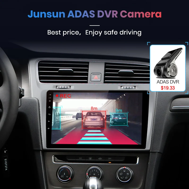 Junsun V1 2G+ 32G Android 9,0 RDS для Volkswagen Golf 7 2013- автомобильный Радио Мультимедиа Видео плеер навигация gps 2 din dvd