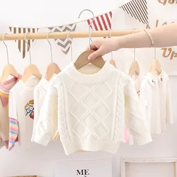 Pull coréen pour enfants, couleur pure, nouvelle collection automne hiver 2021 
