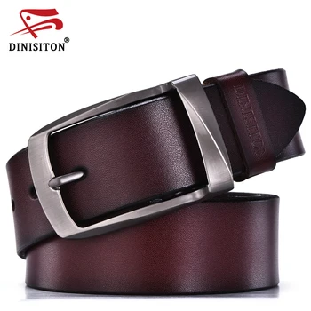 

DINISITON designer belts men high quality genuine leather belt man fashion strap male cowhide belts for men jeans cow leather