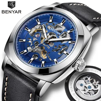 

BENYAR New watch Men Luxury Top Brand Mechanical Watch Fashion Business Men Watch Automatic Steel Wristwatch Luminous Waterproof
