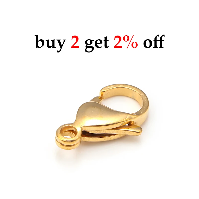 LOBSTER CLAW Clasp 13x8mm Gold Plated