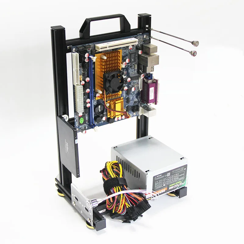 PC Case Open All-aluminum Rack ATX MATX ITX diy case rack vertical bare case portable support water cooling
