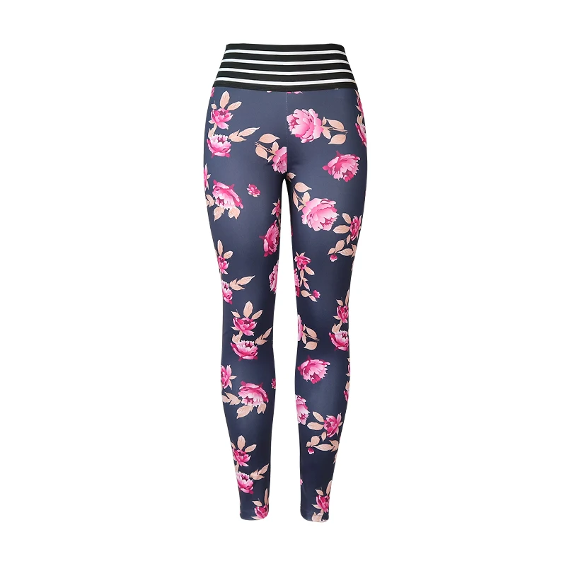 IWUPARTY, сексуальные леггинсы с цветочным принтом, с кружевным складным карманом, женские штаны с пушапом, для спортзала, фитнеса, леггинсы, для тренировок, спортивная одежда - Цвет: COLOR3