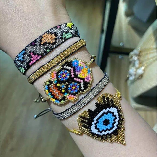 Pulseras Con Dijes Pulsera Miyuki Mujer Ángulo De La Paz Para Niña