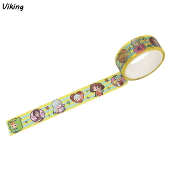

20pcs/lot G1223 15mmX5m Anime Paper Tape Washi Tape Adhesive Tape Diy Scrapbooking Sticker Label Masking Tapes Gifts