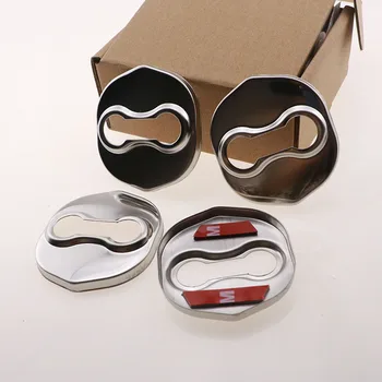 

4pcs Door Lock Buckle Striker Protective Cover Cap Sticker Case For KIA K3 K5 Forte Sorento Carens Cadenza Car Styling