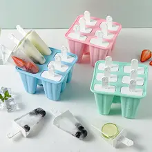6 штук силиконовые формы для льда без бисфенола Фруктового мороженого многоразовые легкие формы для льда Q39B