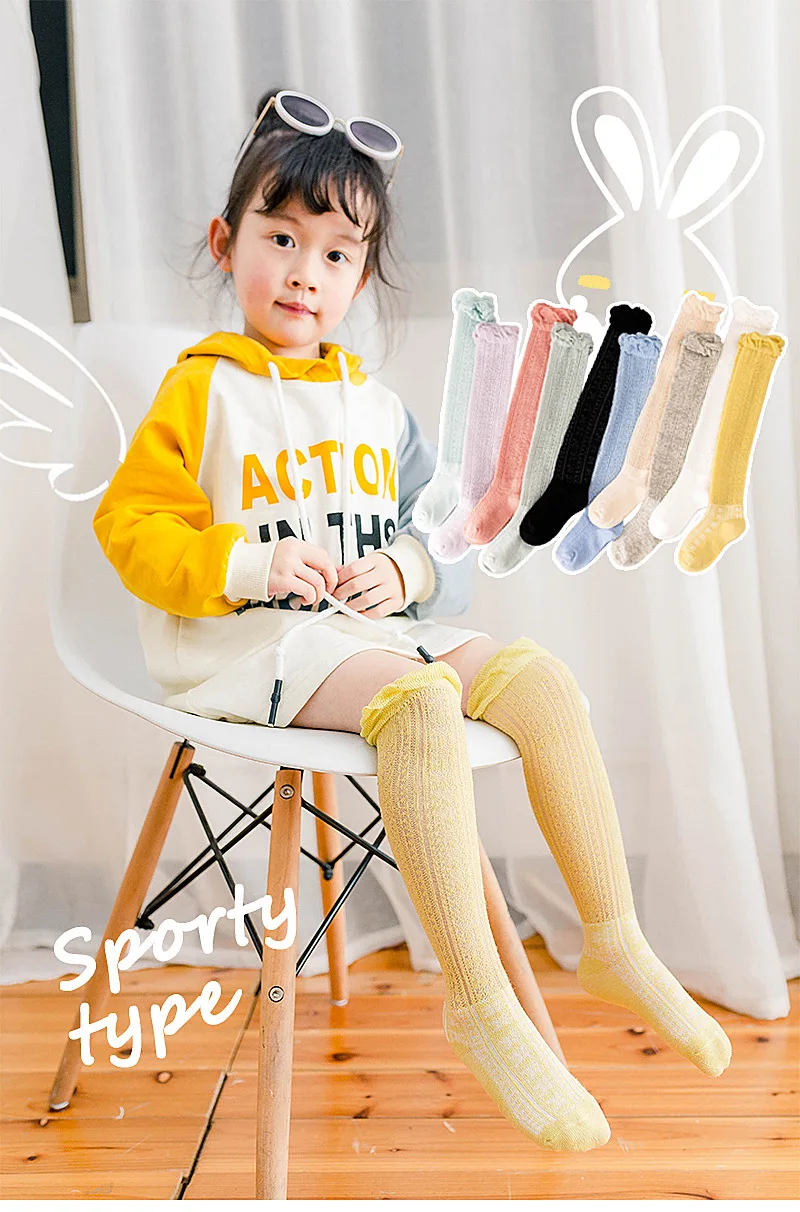 Infant Hose Socks Summer Thin Section Relent Large Mesh Baby Tube Socks Breathable Newborns Thigh High Socks Anti-mosquito
