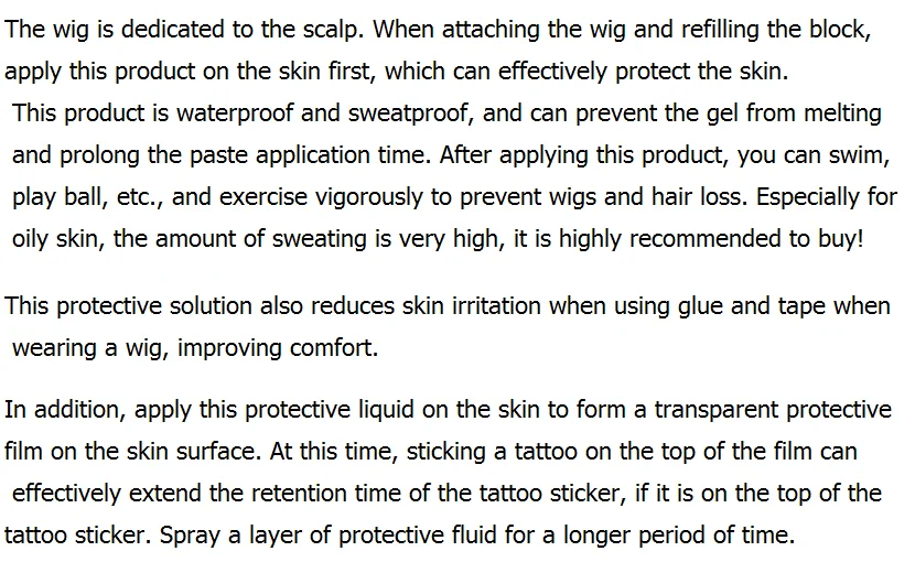 Наклейки для татуировки кожи головы Защита кожи жидкость водонепроницаемый анти-пот химический клей
