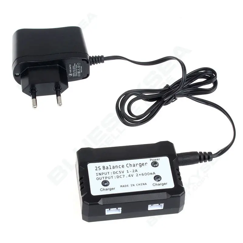 2x7,4 V 2500mAh батареи комплекты питания для Syma X8C X8W X8G с зарядным адаптером синий+ черный