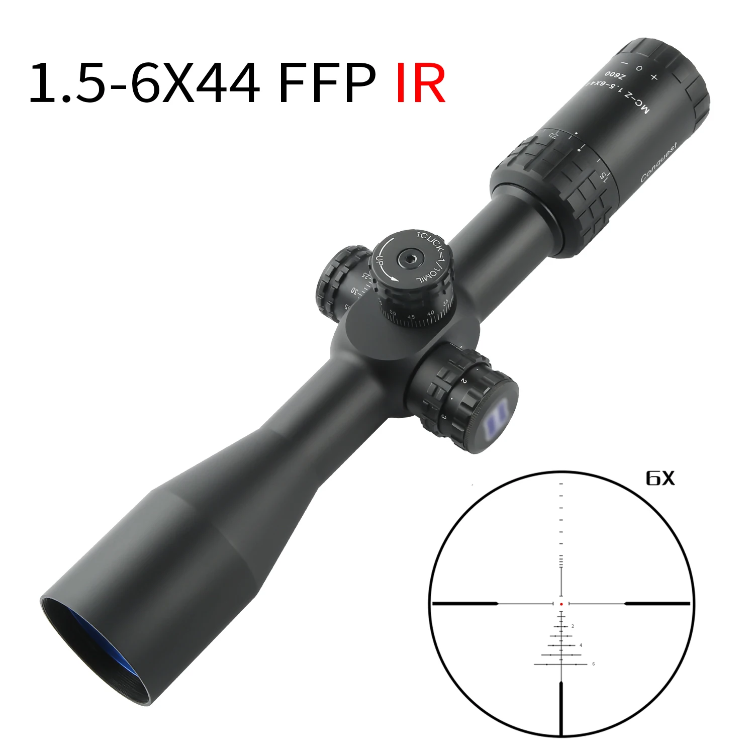 

Tactical CS1.5-6X44 FFP RiflesScope AirRifle sniper hunting Optics hunter sight scope Riflescope huntinggun leupold riflescope