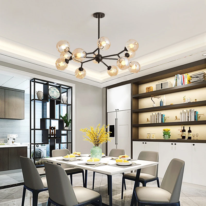 Минималистичная люстра в скандинавском стиле домашний декор подвесные лампы для