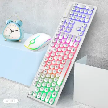 

Portable Wired Mechanical Illuminate Keyboard USB Mouse Backlit Keyboard Game Touch Mouse Set Keyboard Mouse Combos